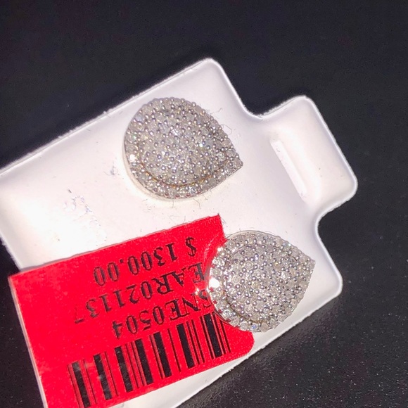 Pear REAL DIAMOND earrings 1/2CT w/ appraisal doc - Picture 6 of 8